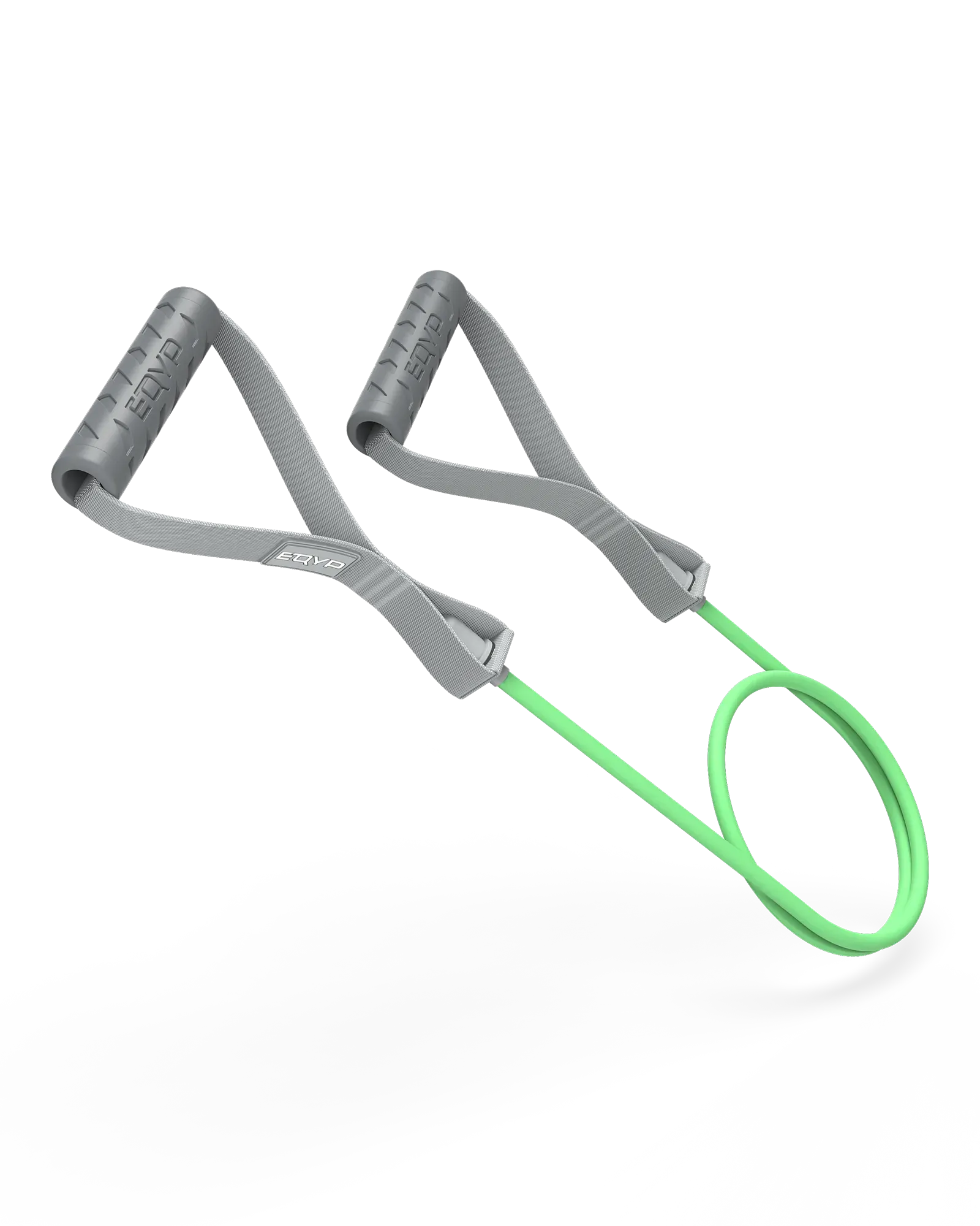 EQYP Power Tubes with Handles - Light - green resistance tube with gray handles, 13.6 KG / 30 LBS