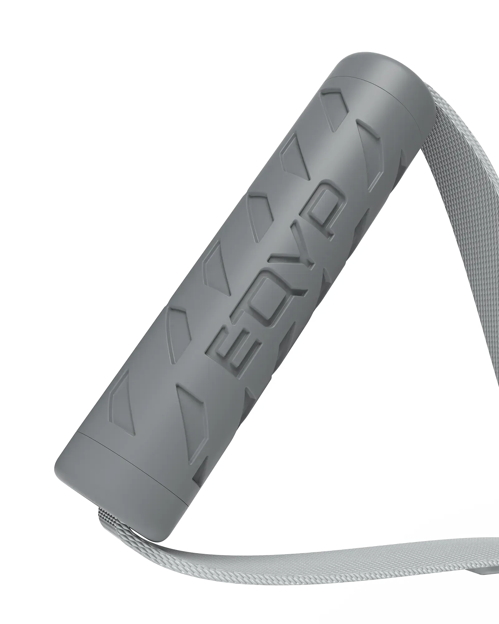 EQYP Power Tubes with Handles close-up showing textured rubber grip and logo detail