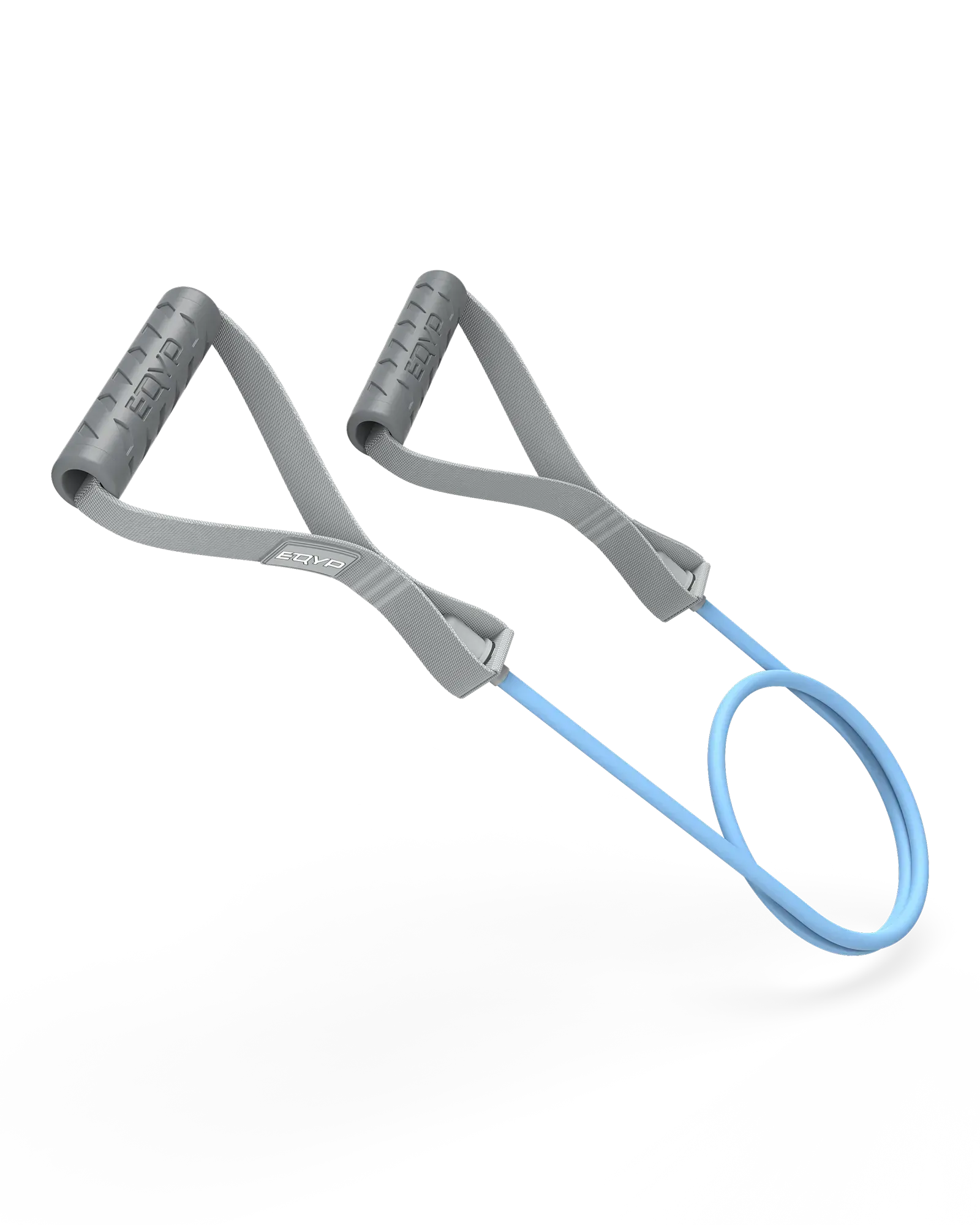 EQYP Power Tubes with Handles - Heavy - light blue resistance tube with gray handles, 22.7 KG / 50 LBS