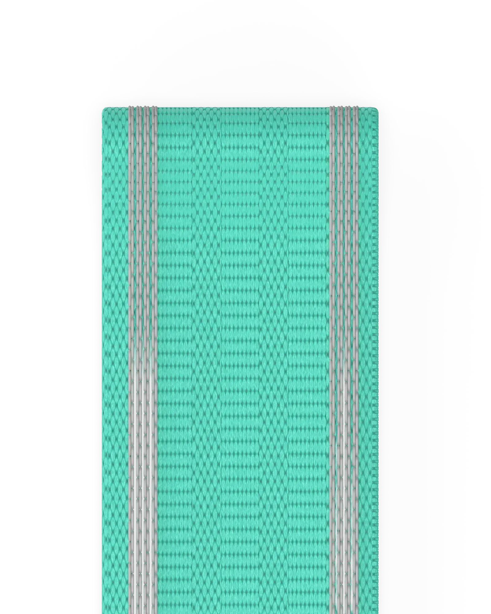 EQYP teal elastic wide squat band close-up showing textured fabric and silver stripe detailing