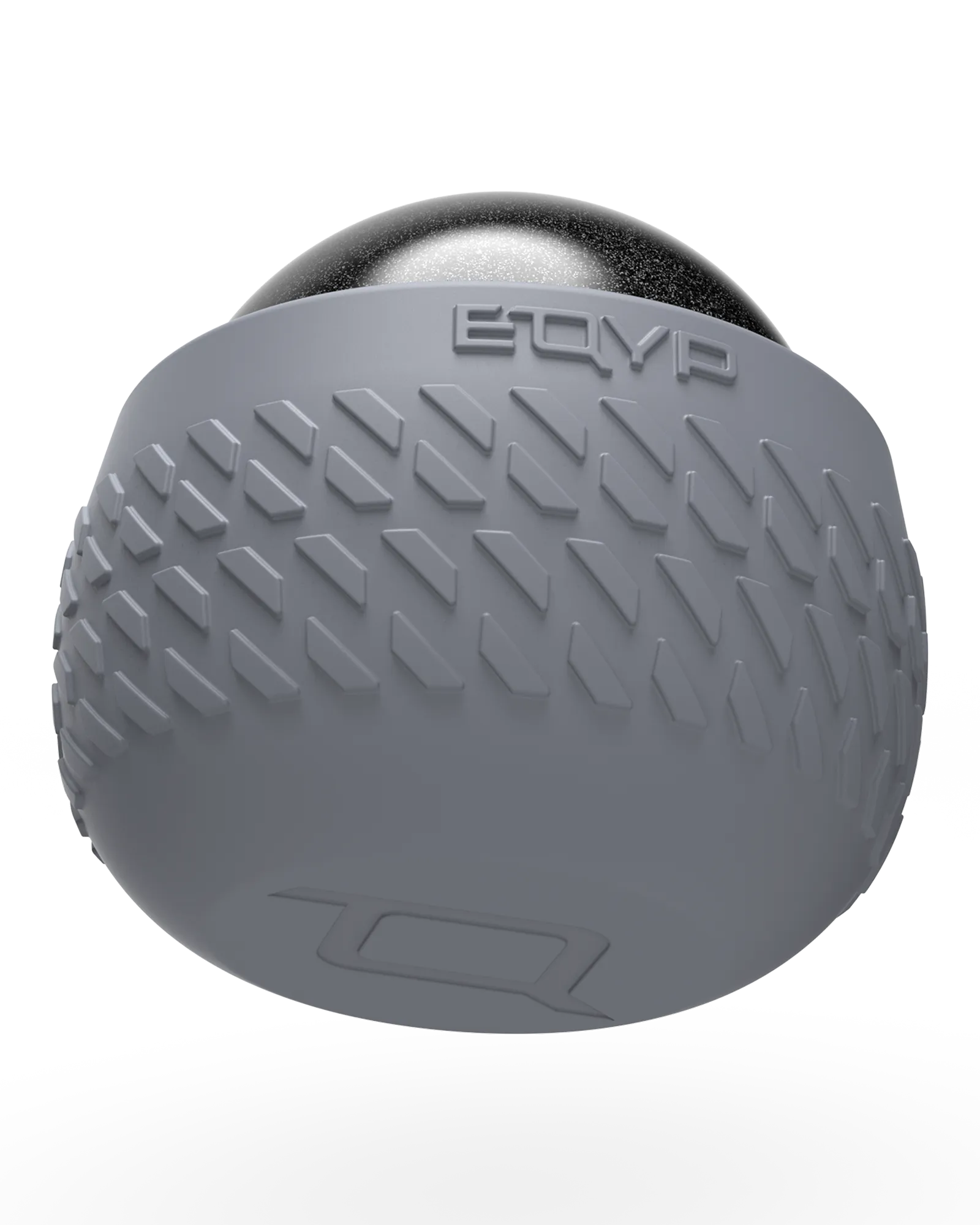 EQYP Roll-On Massager back view showing handle grip and rolling ball mechanism