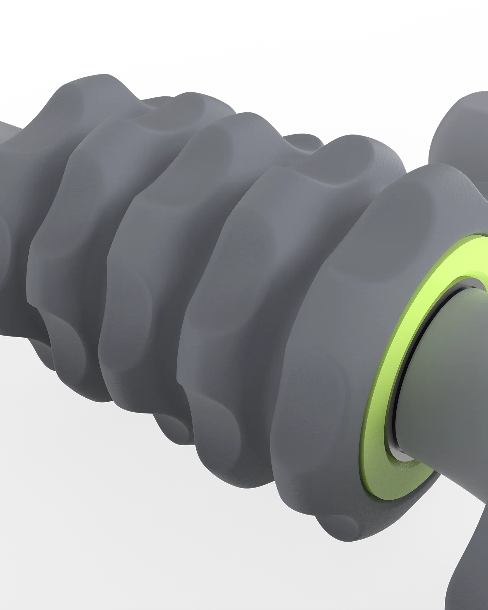 Closeup of muscle compressor massage rollers