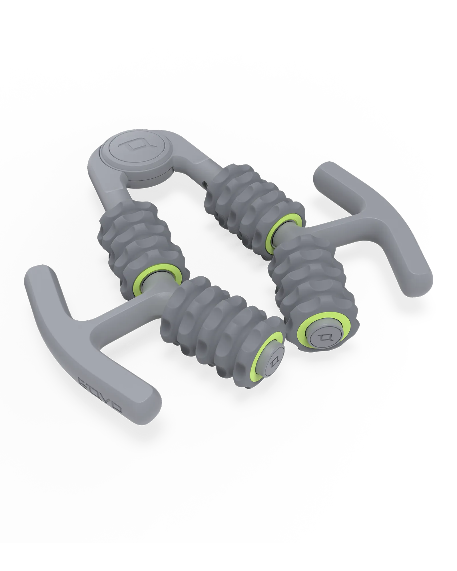 Muscle compressor with 4-point massage rollers