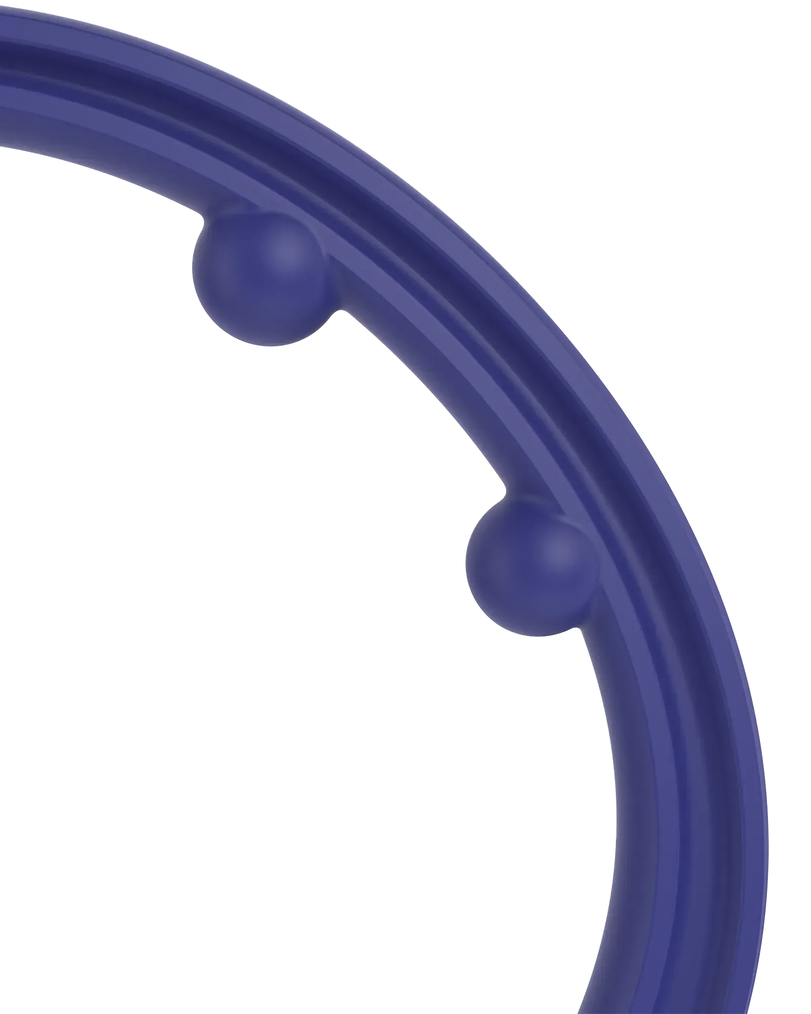 Closeup of foldable muscle hook recovery massager tool