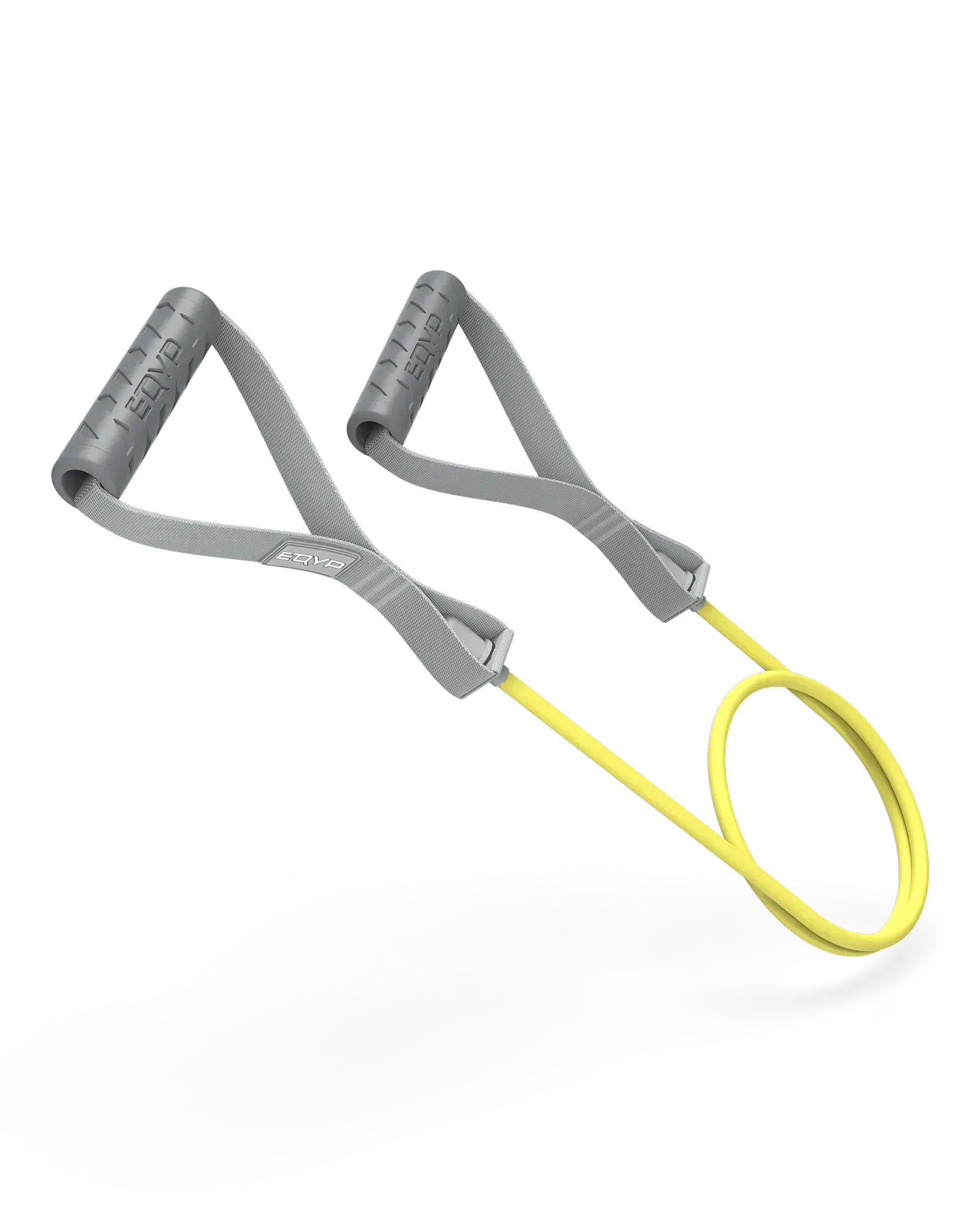 EQYP Power Tubes with Handles - Extra Light - yellow resistance tube with gray handles, 9.1 KG / 20 LBS