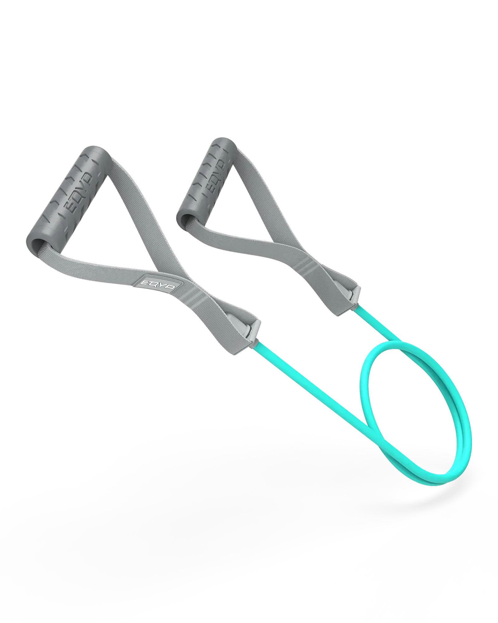 EQYP Power Tubes with Handles - Medium - turqoise resistance tube with gray handles, 18.1 KG / 40 LBS