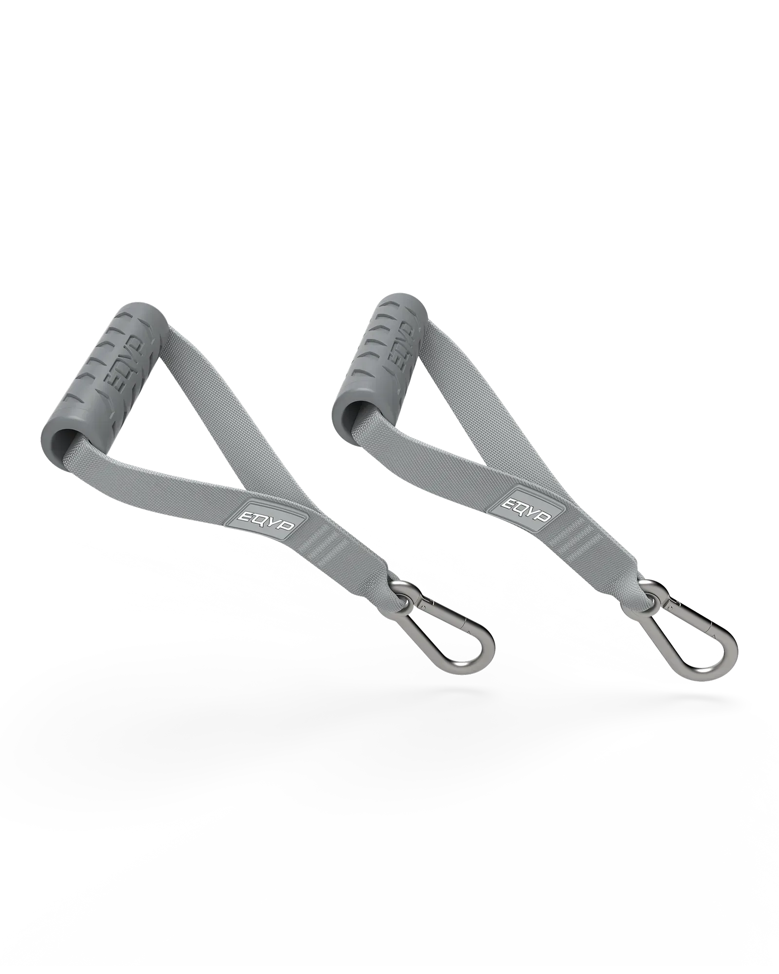 EQYP gray Power Tubes Handles set of two with rubber grips and carabiner clips