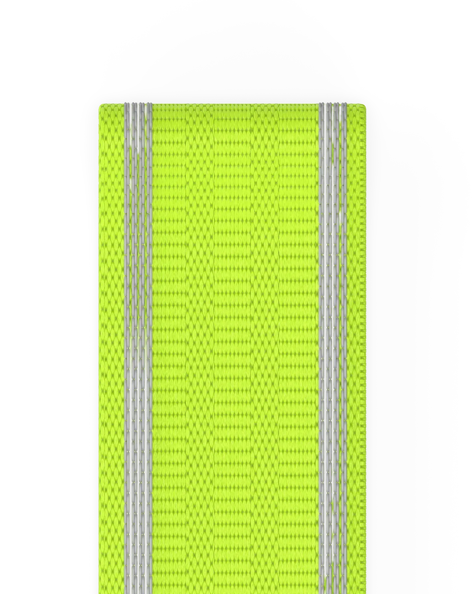 EQYP lime elastic wide squat band close-up showing textured fabric and silver stripe detailing