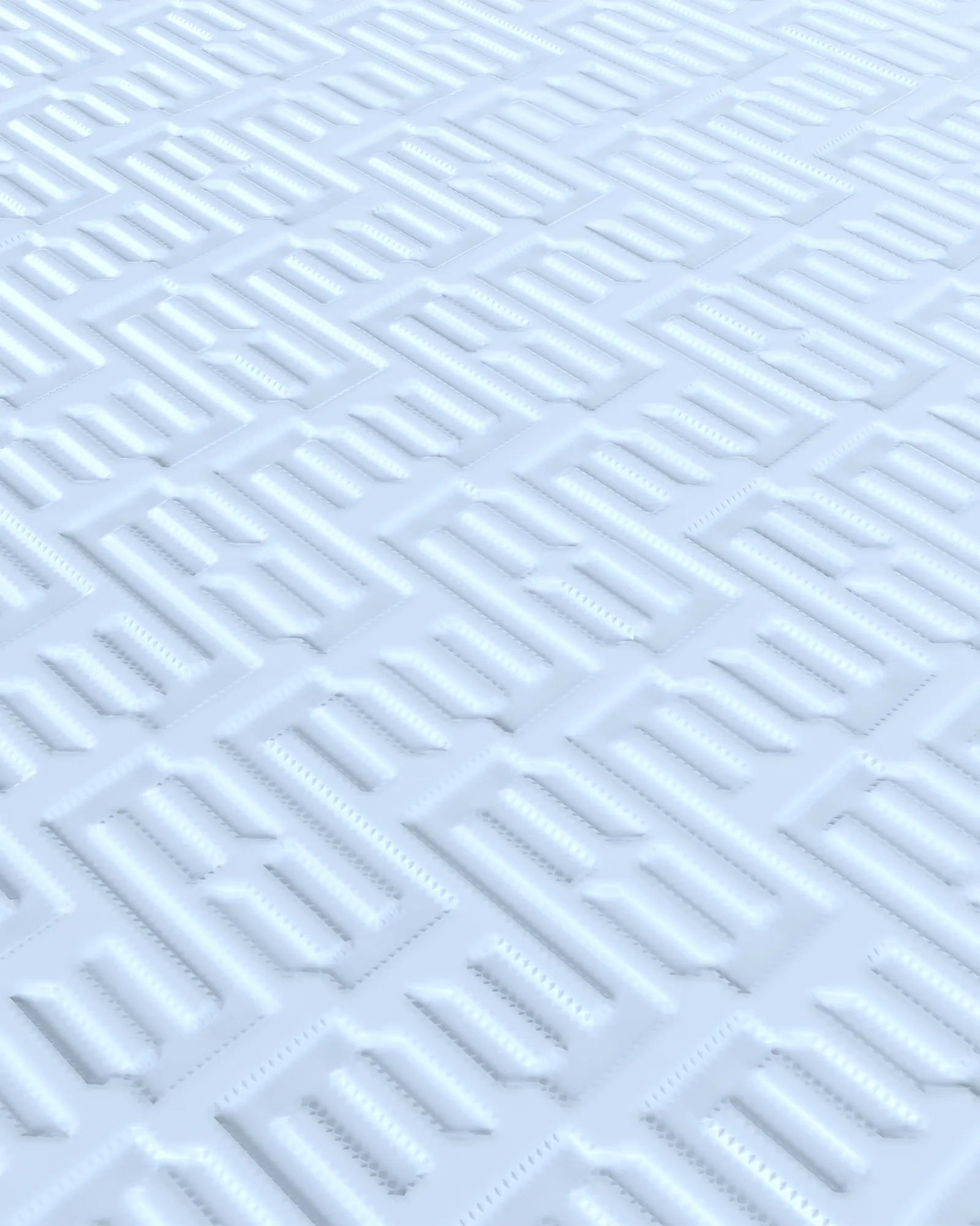 Closeup of EQYP Dual Layer Yoga Mat showing textured light blue side
