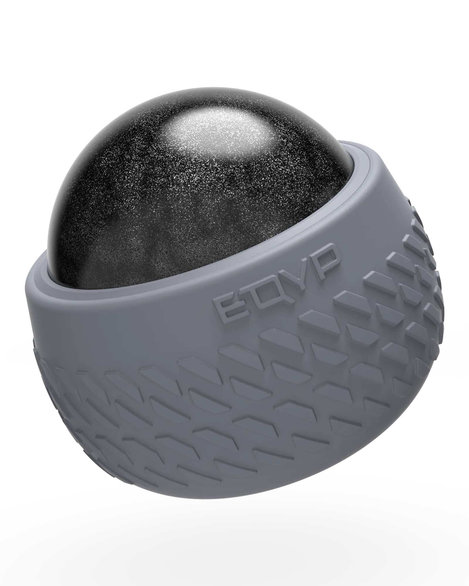 EQYP Roll-On Massager front view showing textured outer shell and ergonomic handle for deep tissue recovery