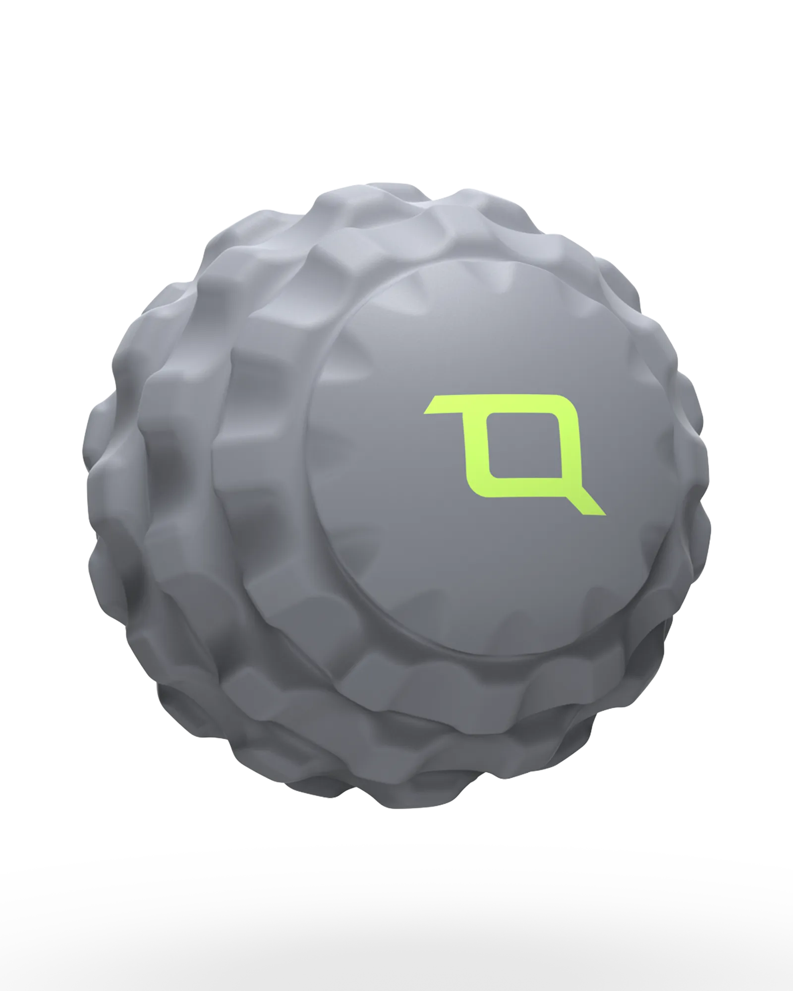 EQYP Small Massage Ball front view in gray with multi-surface texture for trigger point release