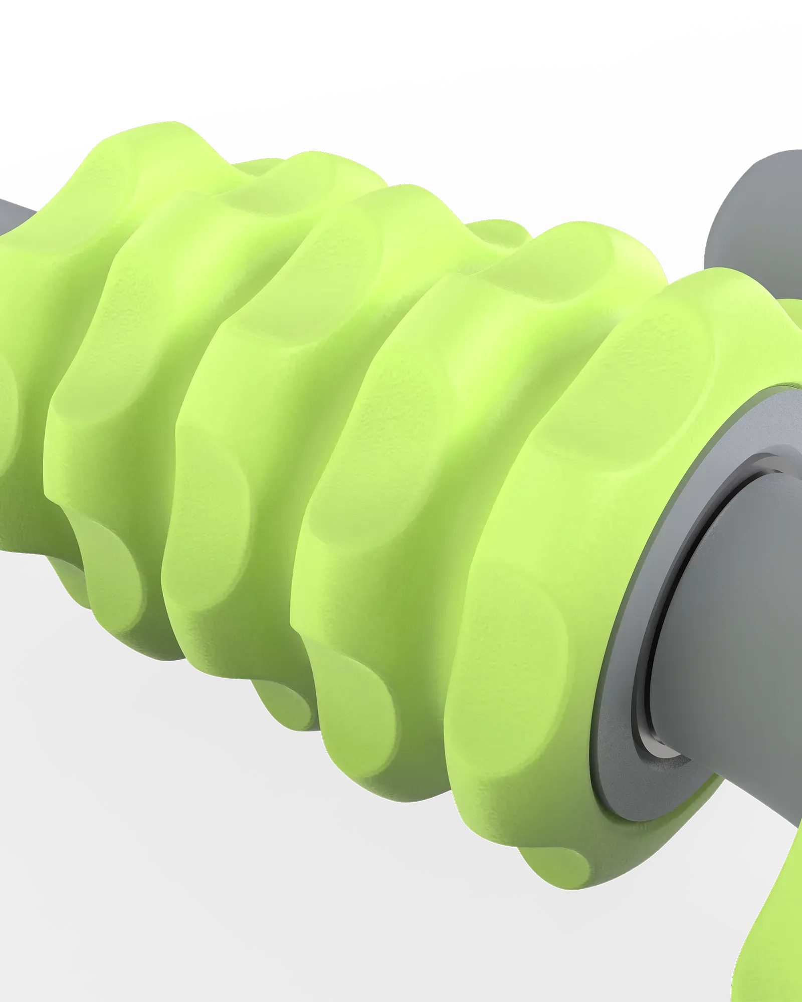 Closeup of muscle compressor massage rollers 