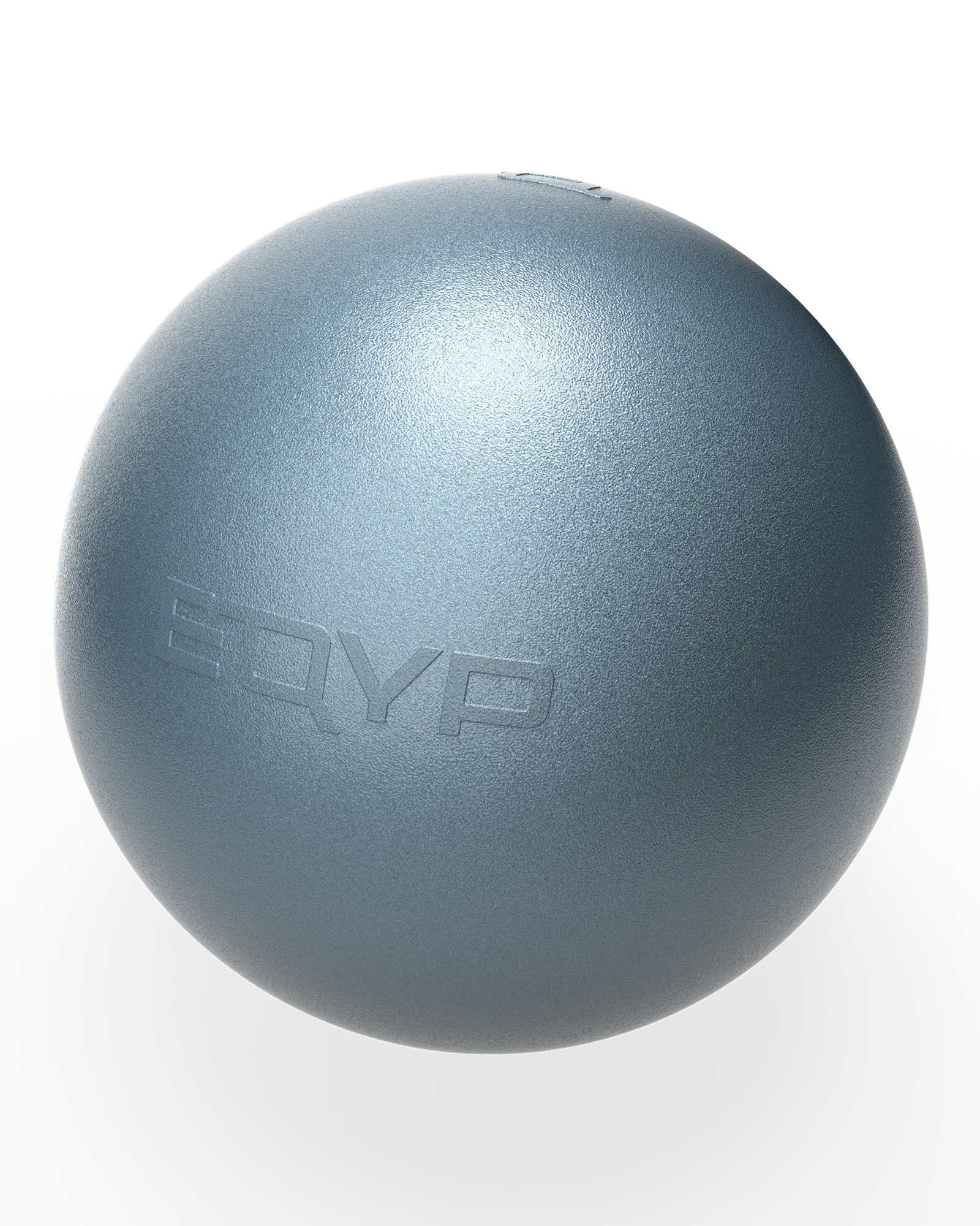 EQYP Pro Stability Ball 65cm in slate blue with embossed EQYP logo on textured surface