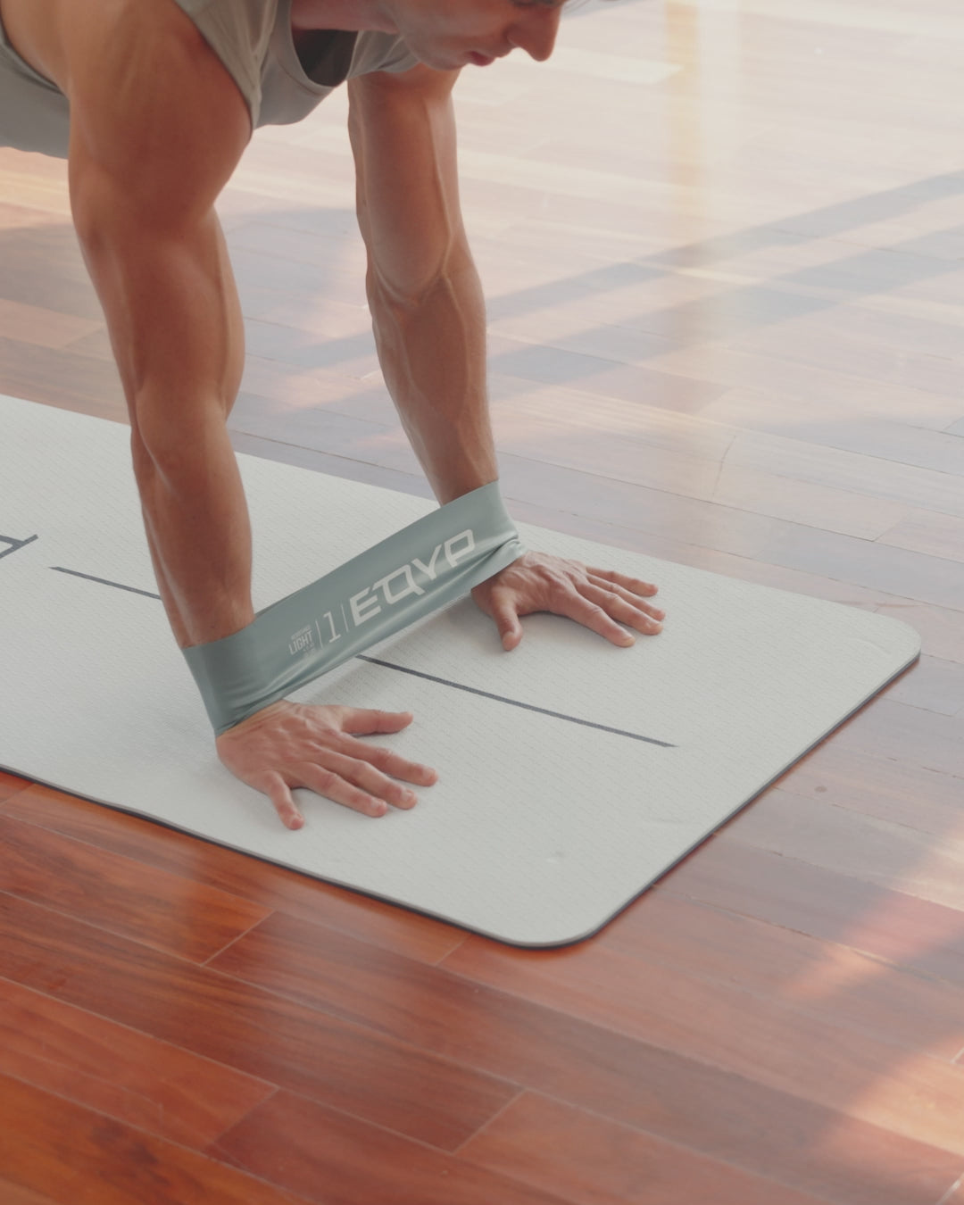 Video of athletes performing exercises using EQYP Power Loops 3-Pack resistance bands